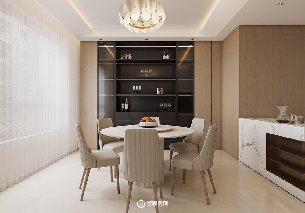 嘉定区上海庄园208平现代简约餐厅装修效果图
