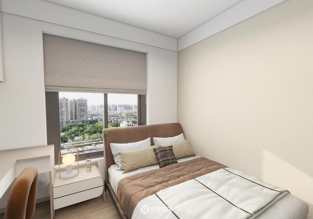 浦东新区中星海上景庭83平现代简约卧室装修效果图