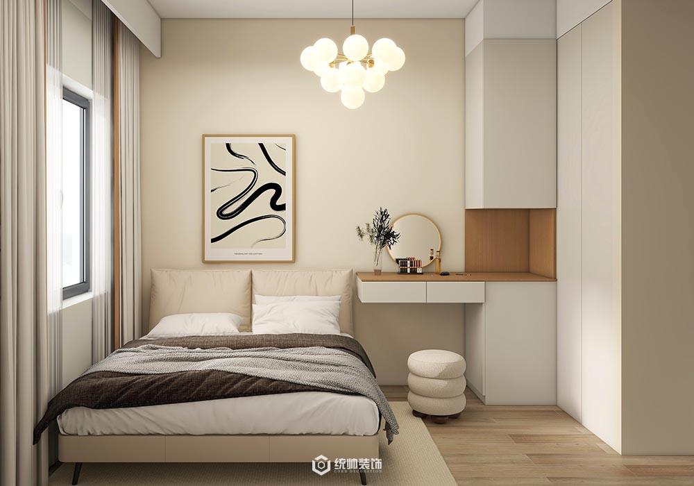 青浦區新大洲華庭苑92平現代簡約臥室裝修效果圖