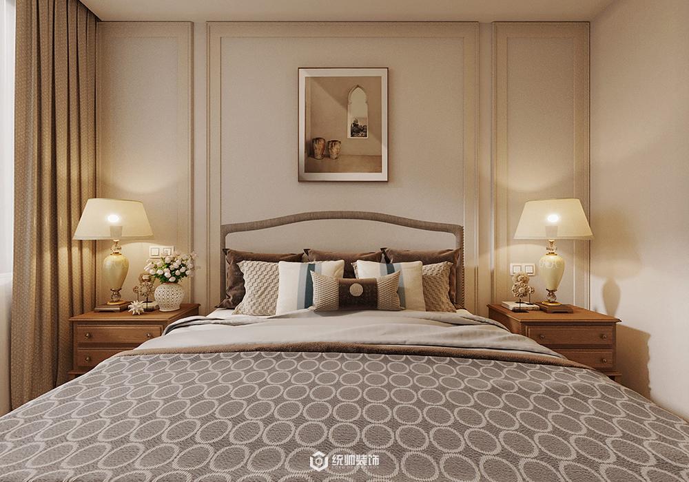 浦东新区自建别墅152平美式卧室装修效果图