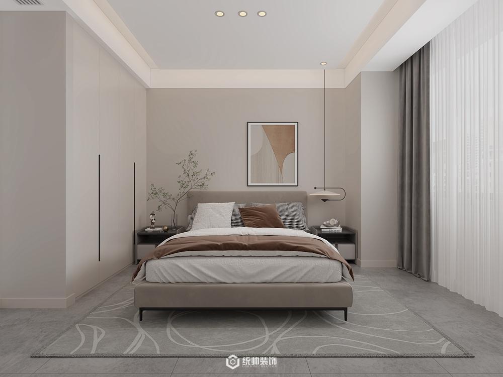 上海周邊中海九樾150平現代簡約臥室裝修效果圖