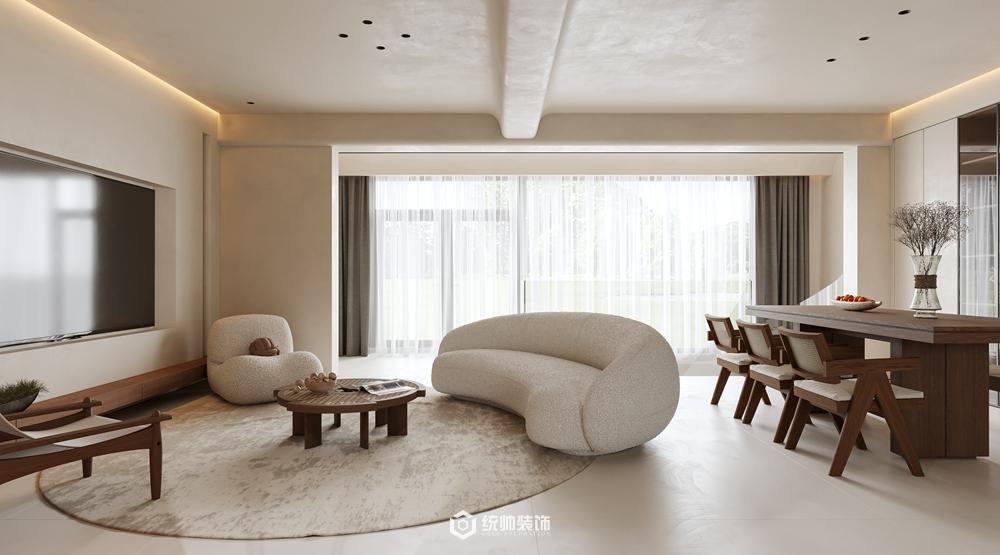 上海周边中海九樾340平现代简约客厅装修效果图