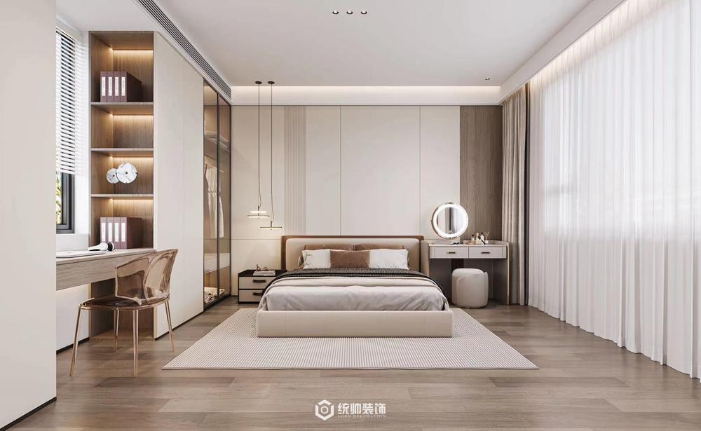 上海周边太仓御江南380平新中式卧室装修效果图