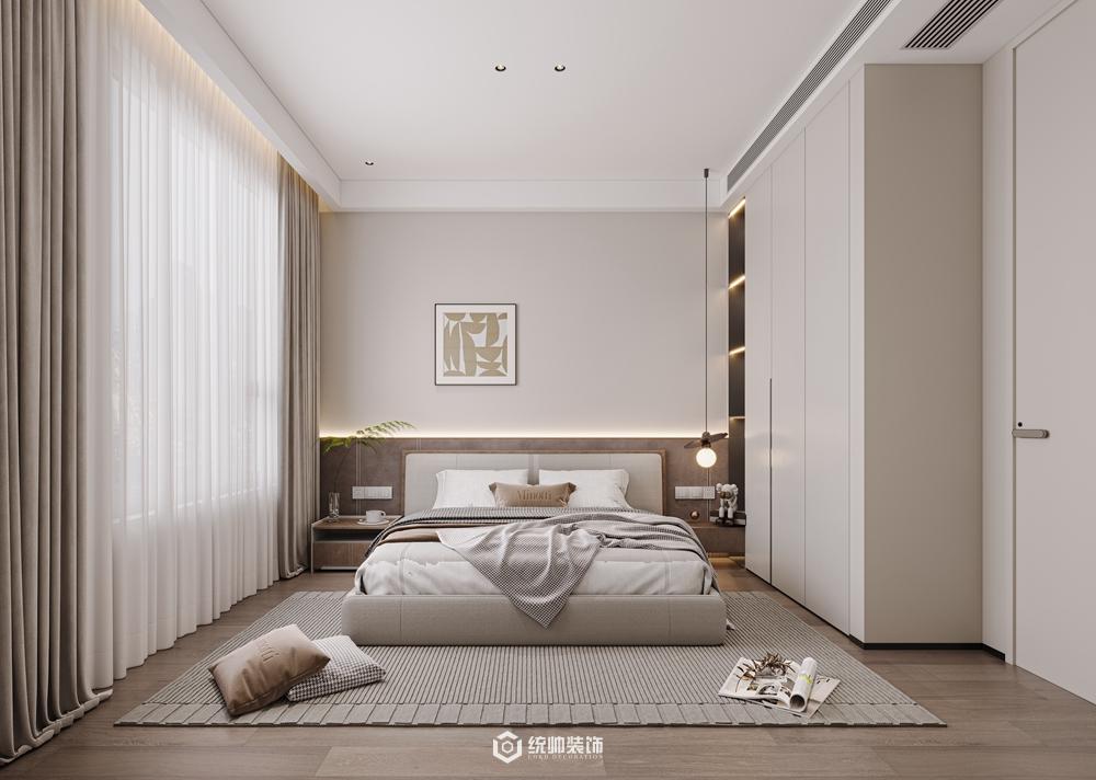 青浦区海上湾·鹭居250平现代简约卧室装修效果图