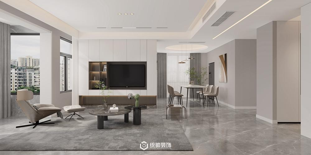 上海周邊怡景苑150平現代簡約餐廳裝修效果圖