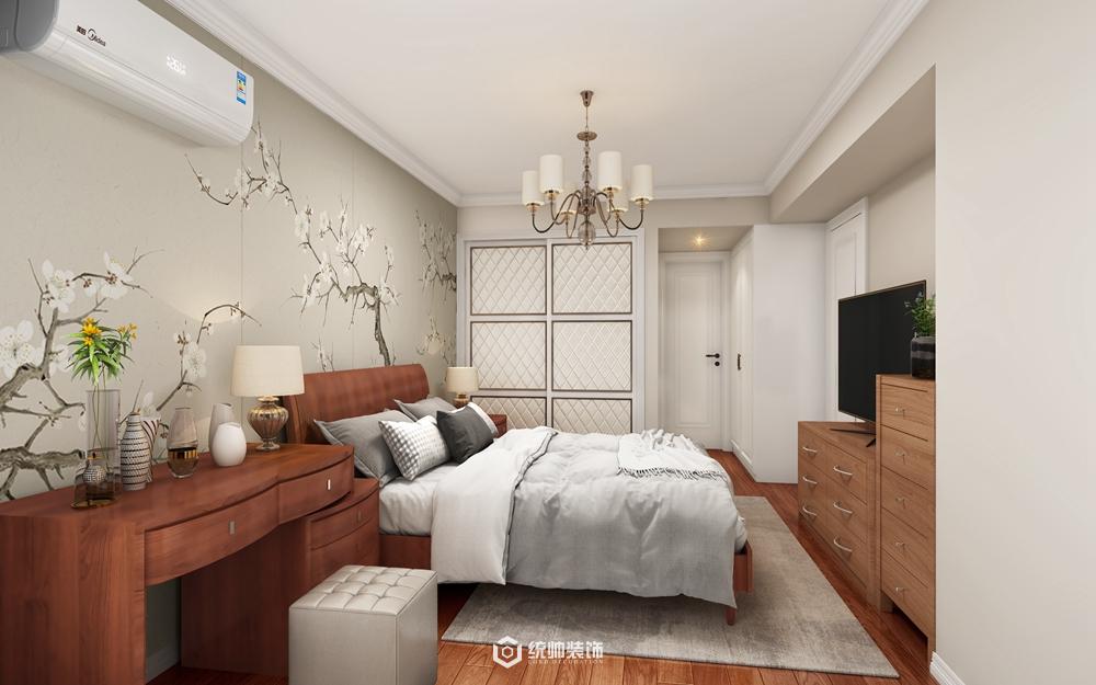 徐汇区东方曼哈顿80平美式卧室装修效果图