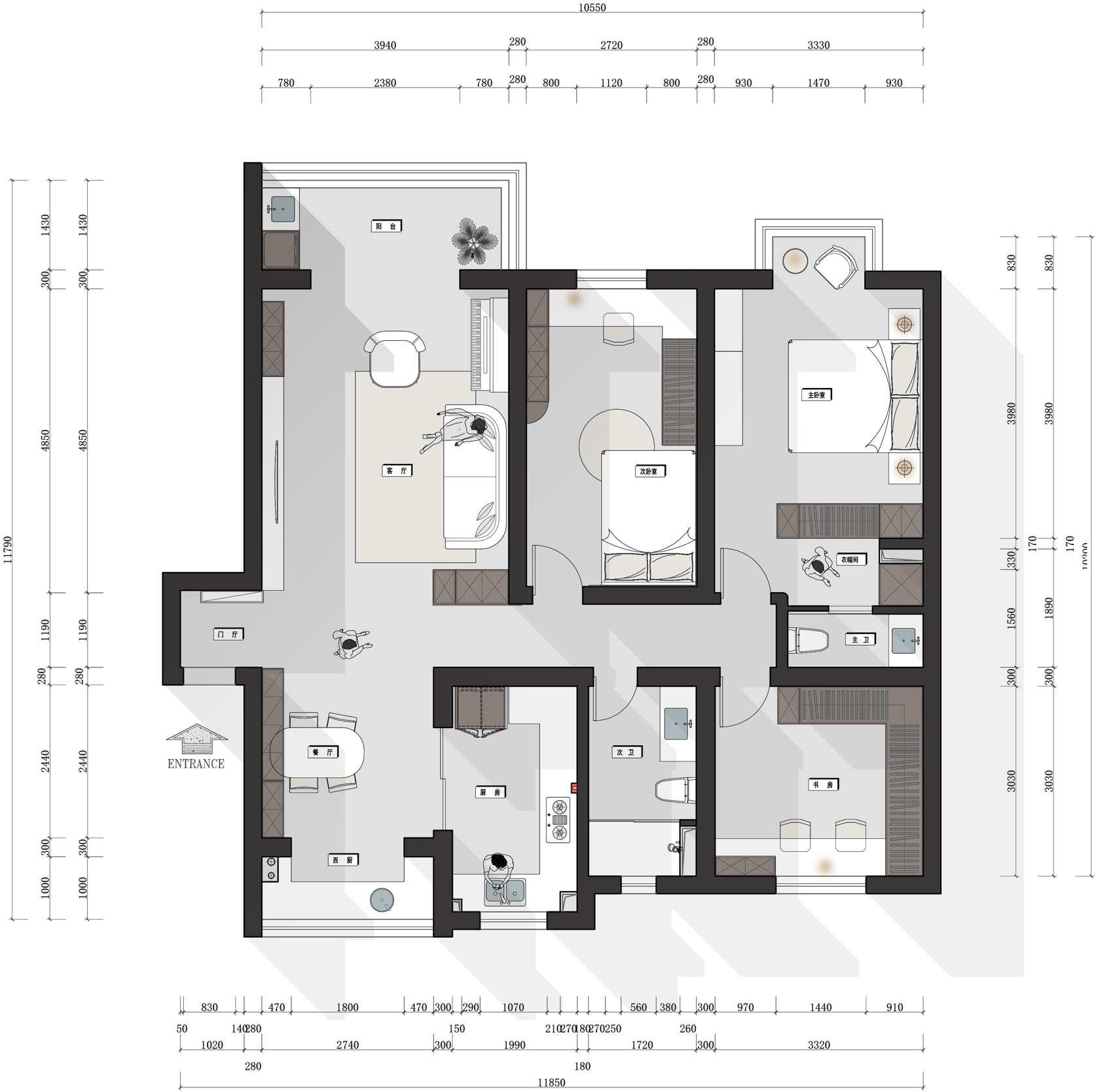 天峰公寓戶型分析圖
