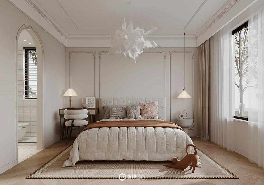 杨浦区莱茵半岛130平法式卧室装修效果图