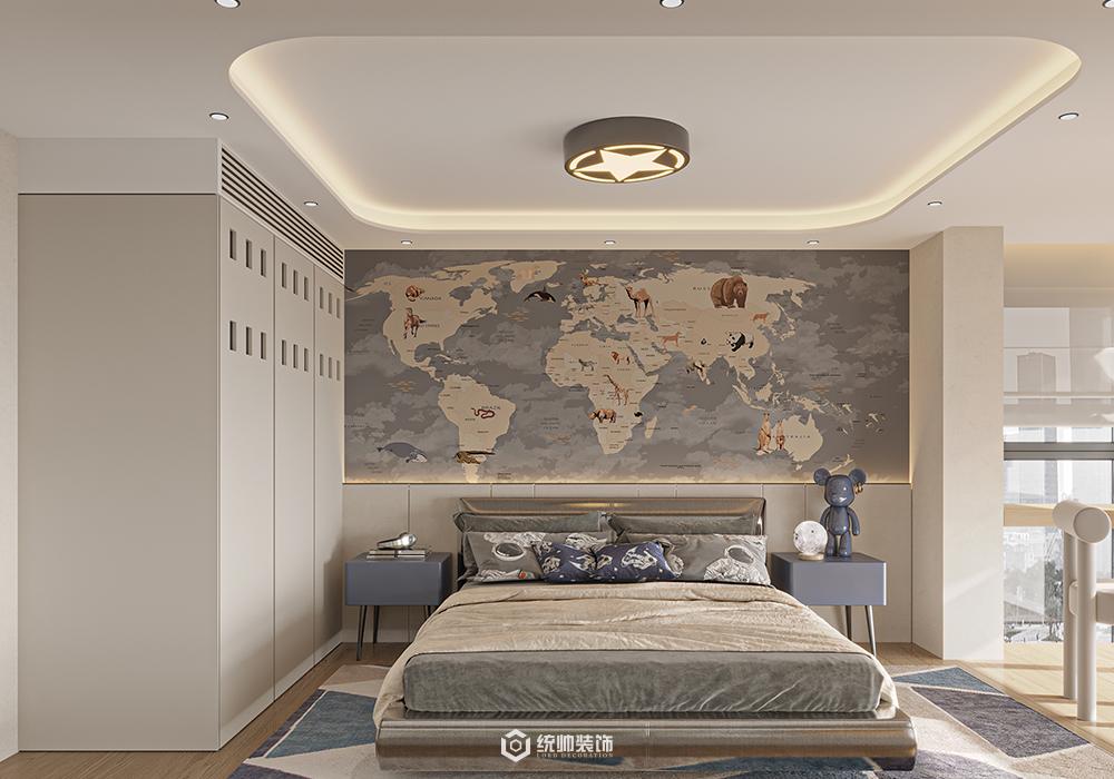 松江区三迪曼哈顿190平现代简约卧室装修效果图