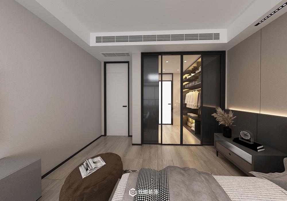上海周邊香溢璟庭130平現代簡約臥室裝修效果圖