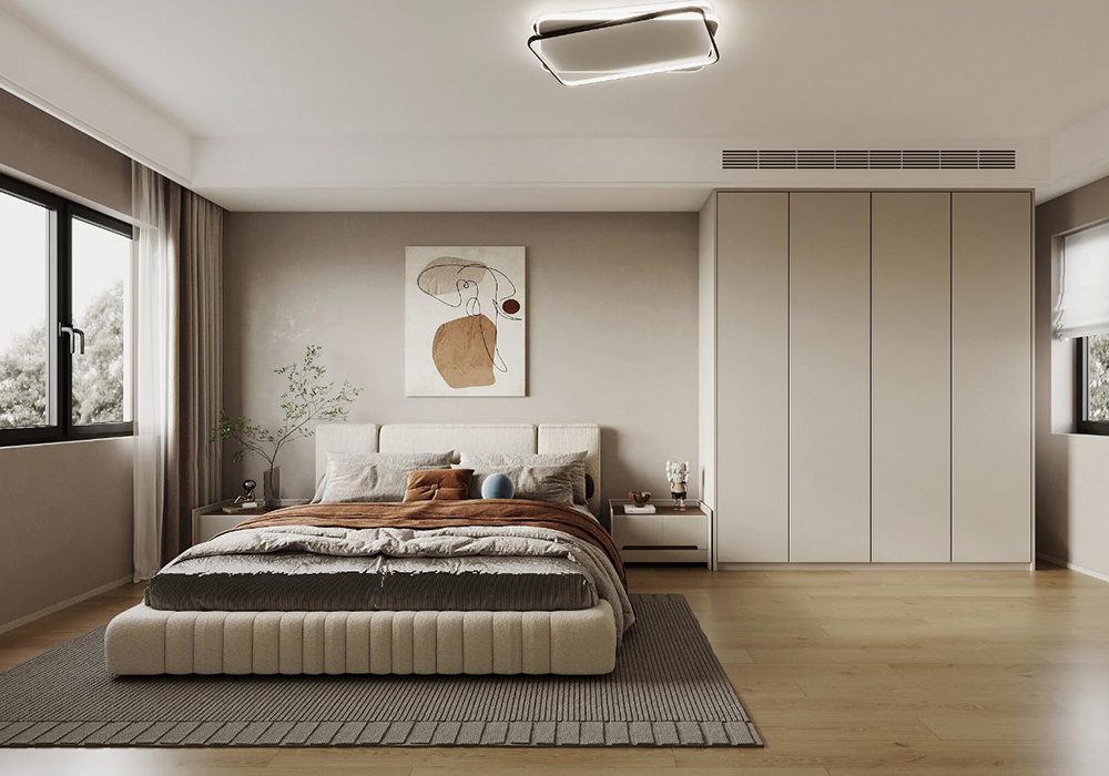 上海周邊夢之晨160平現代簡約臥室裝修效果圖