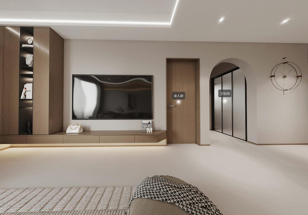 上海周邊夢之晨160平現代簡約客廳裝修效果圖