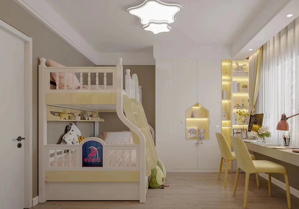 浦東新區湯臣高爾夫125平現代簡約兒童房裝修效果圖
