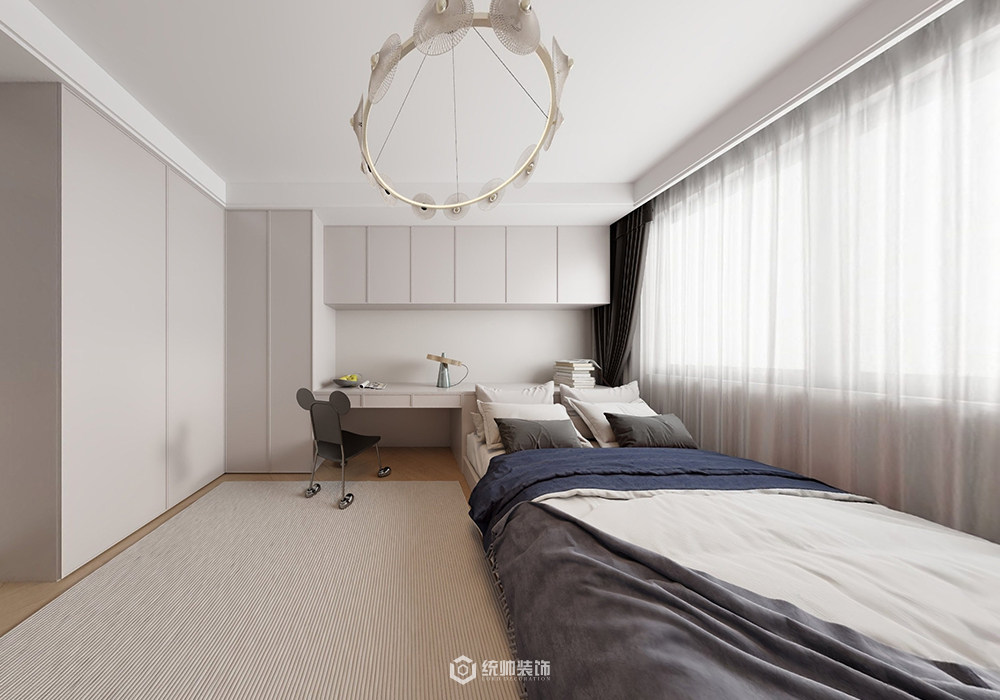 浦东新区龙臣公寓80平现代简约卧室装修效果图