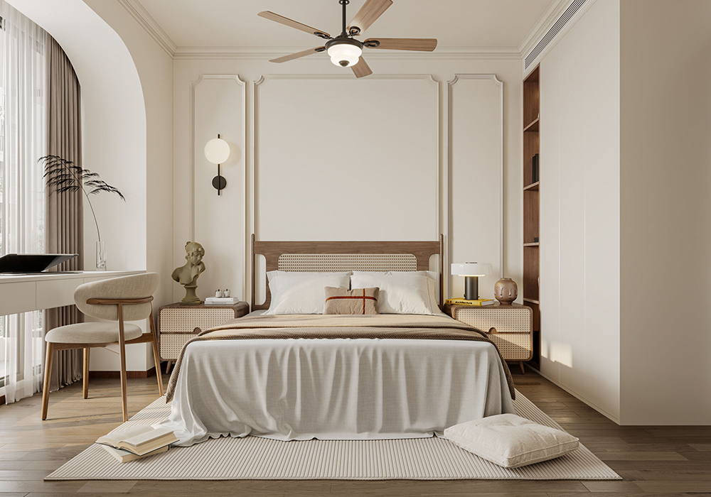 浦东新区联洋年华园146平法式卧室装修效果图