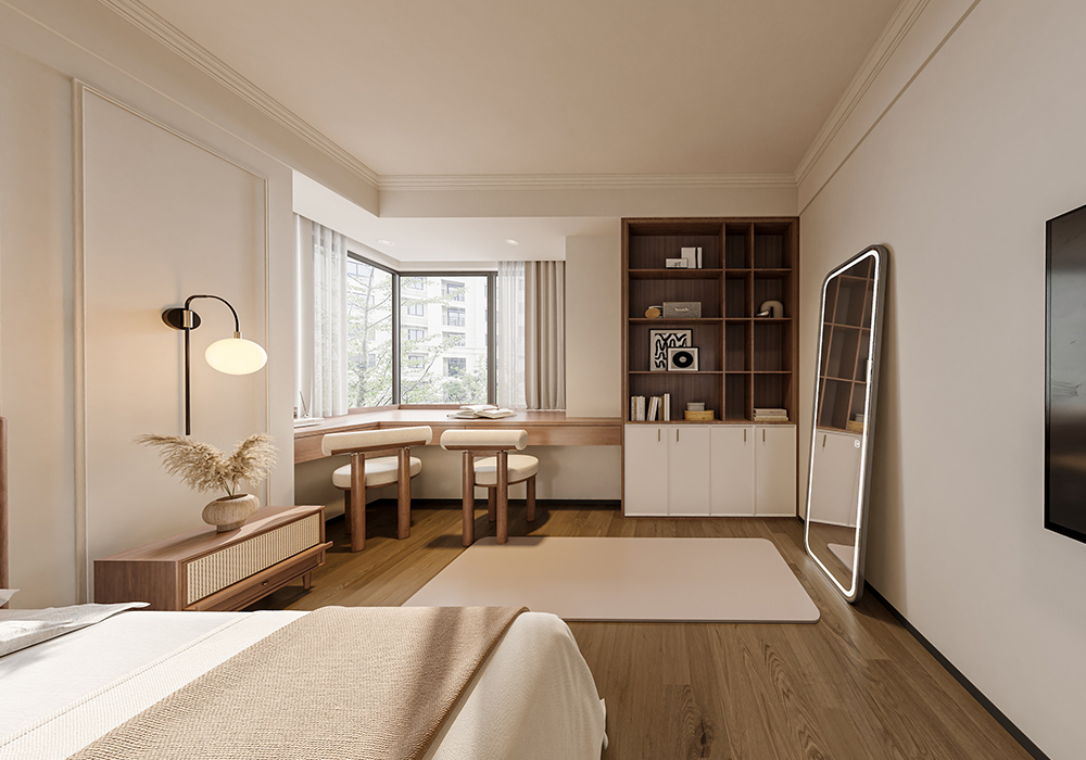浦东新区联洋年华园146平法式卧室装修效果图