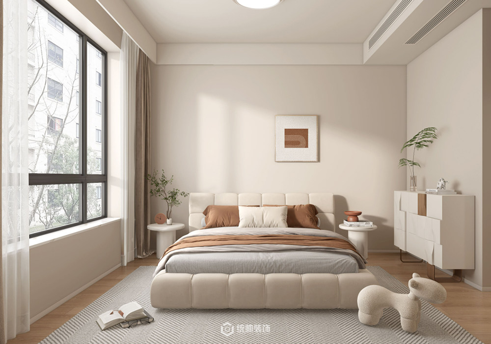 杨浦区江湾翰林170平现代简约卧室装修效果图