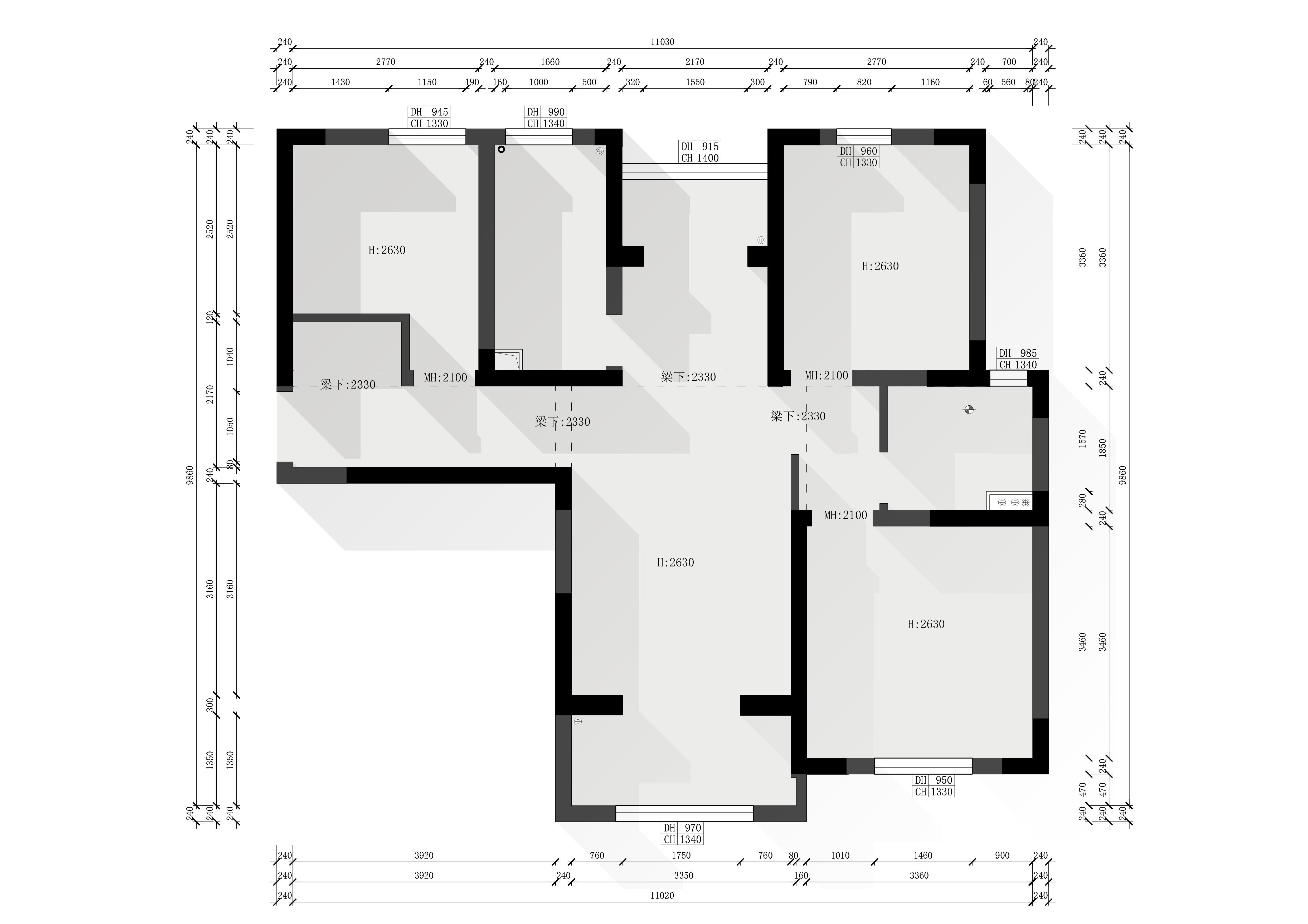 三泉家園原房屋戶型圖