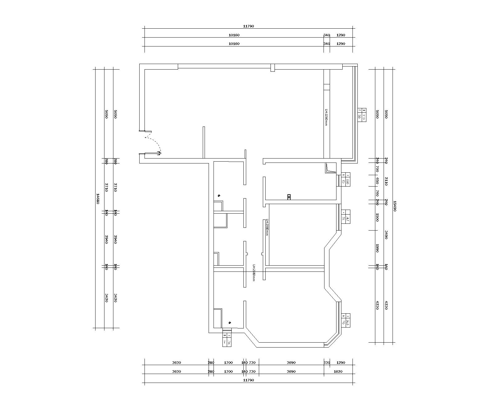 锦明大厦原房屋户型图