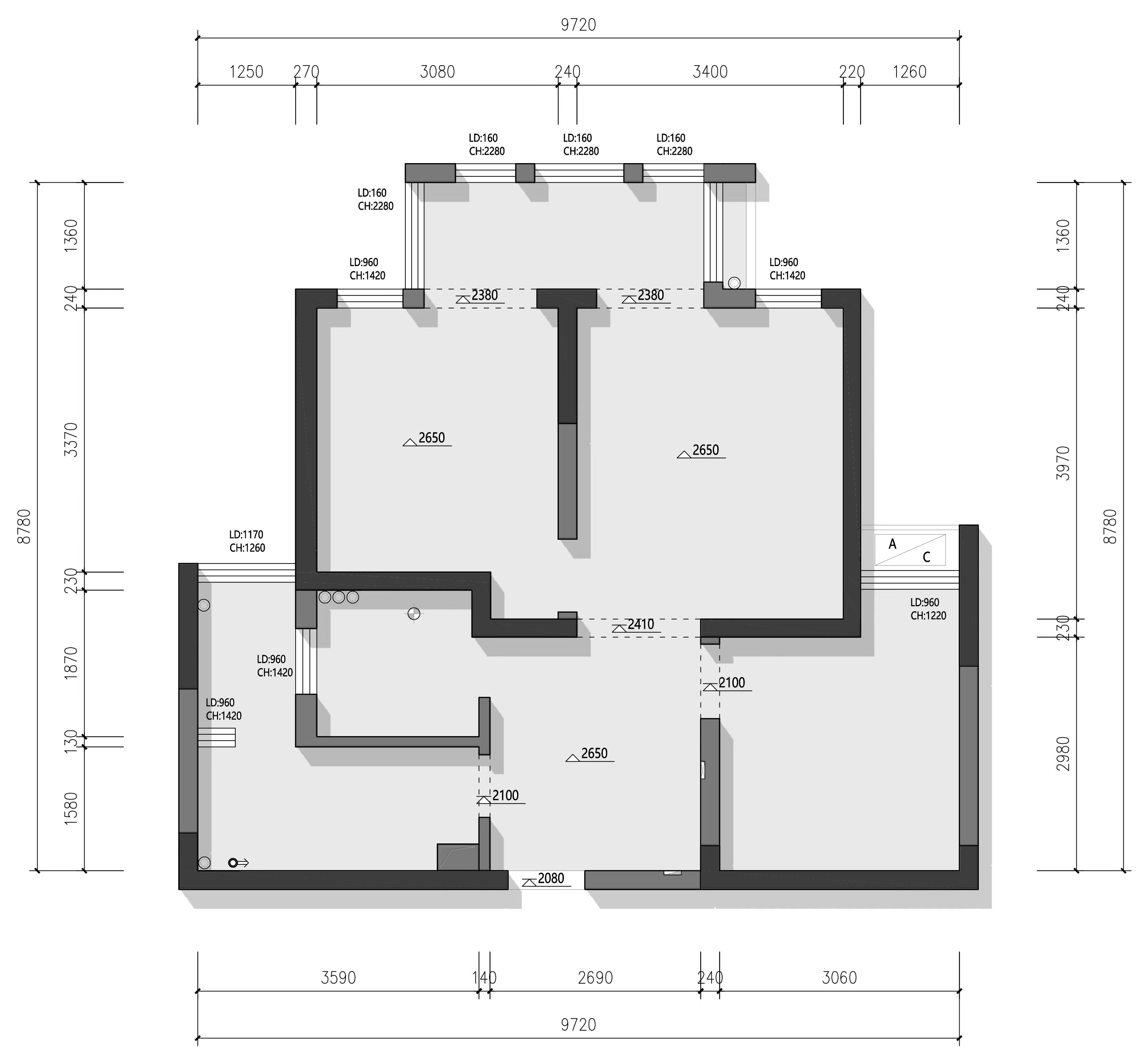 圣骊河滨苑北区原房屋户型图