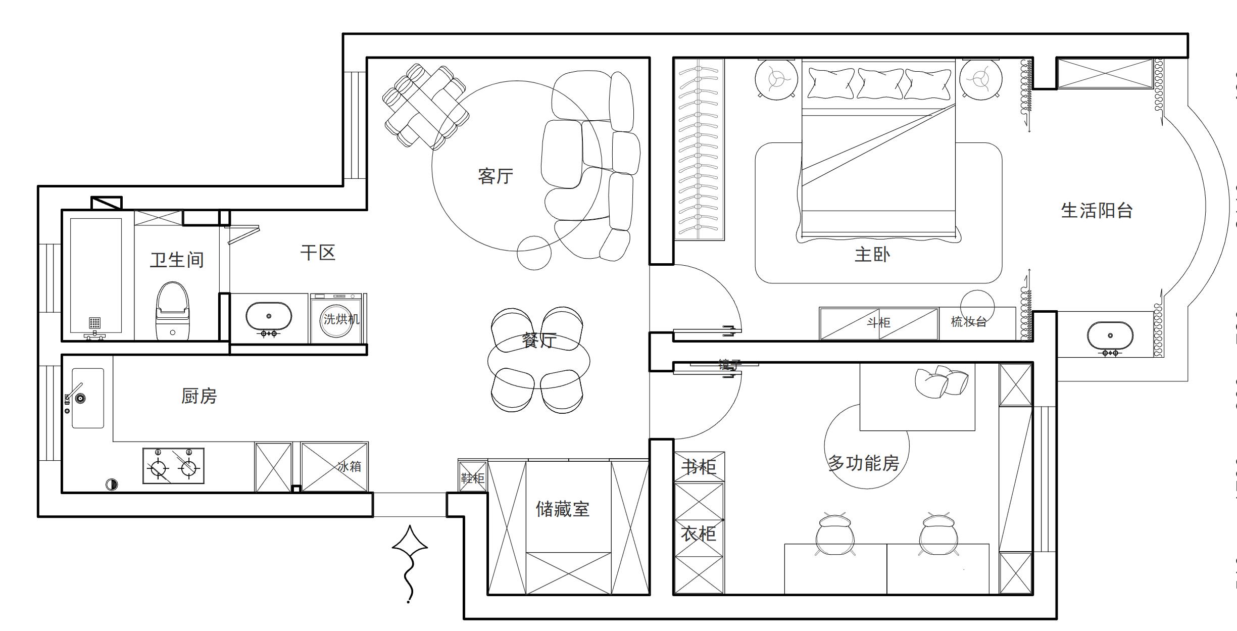 新世纪花苑户型分析图