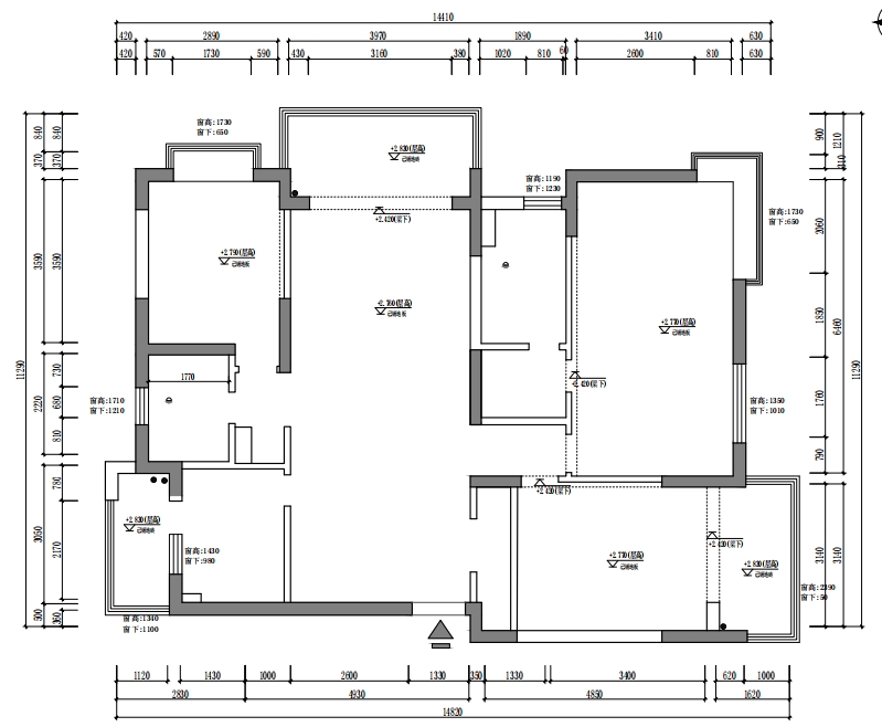 東方城市花園原房屋戶型圖