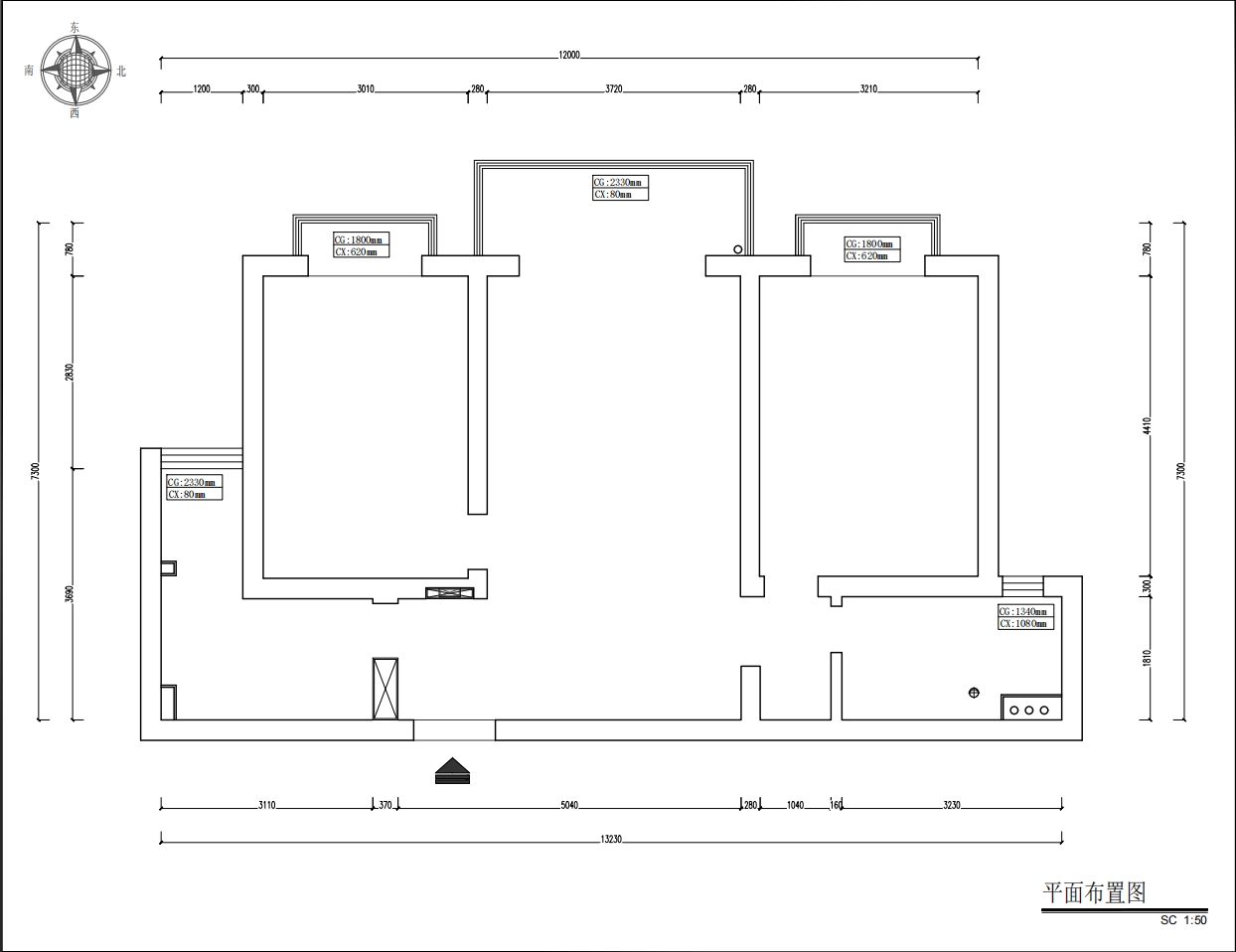 东方城市花园原房屋户型图