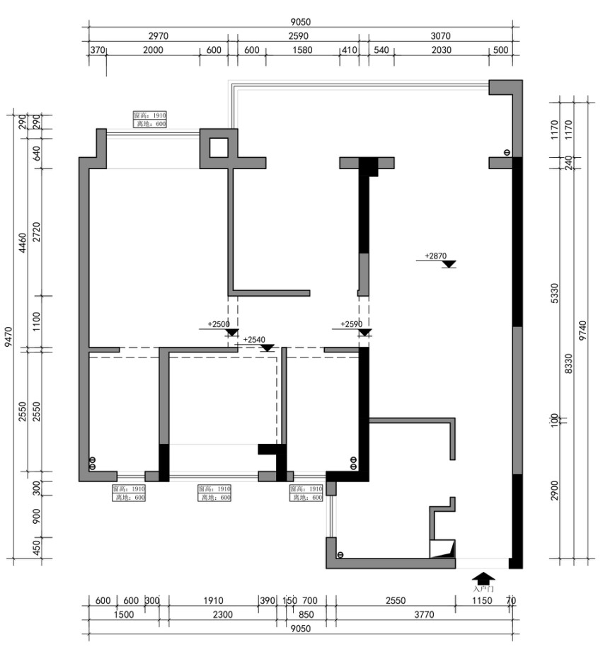 天元府原房屋戶(hù)型圖