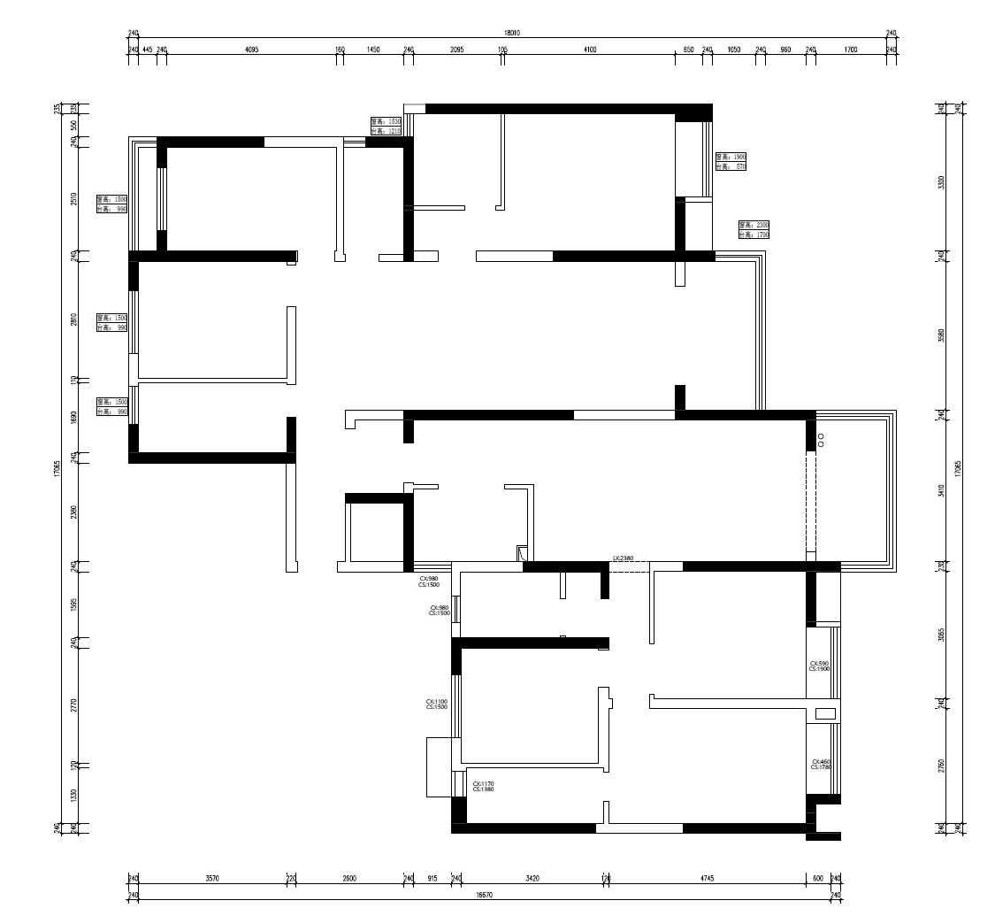 珠江御景花園原房屋戶型圖