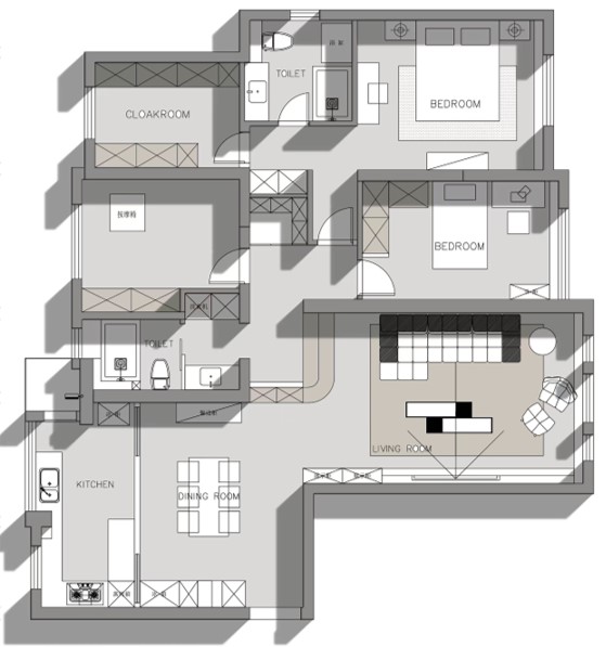 老西門公館戶型分析圖