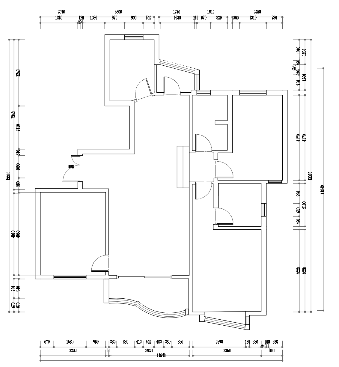 流晶逸彩原房屋户型图