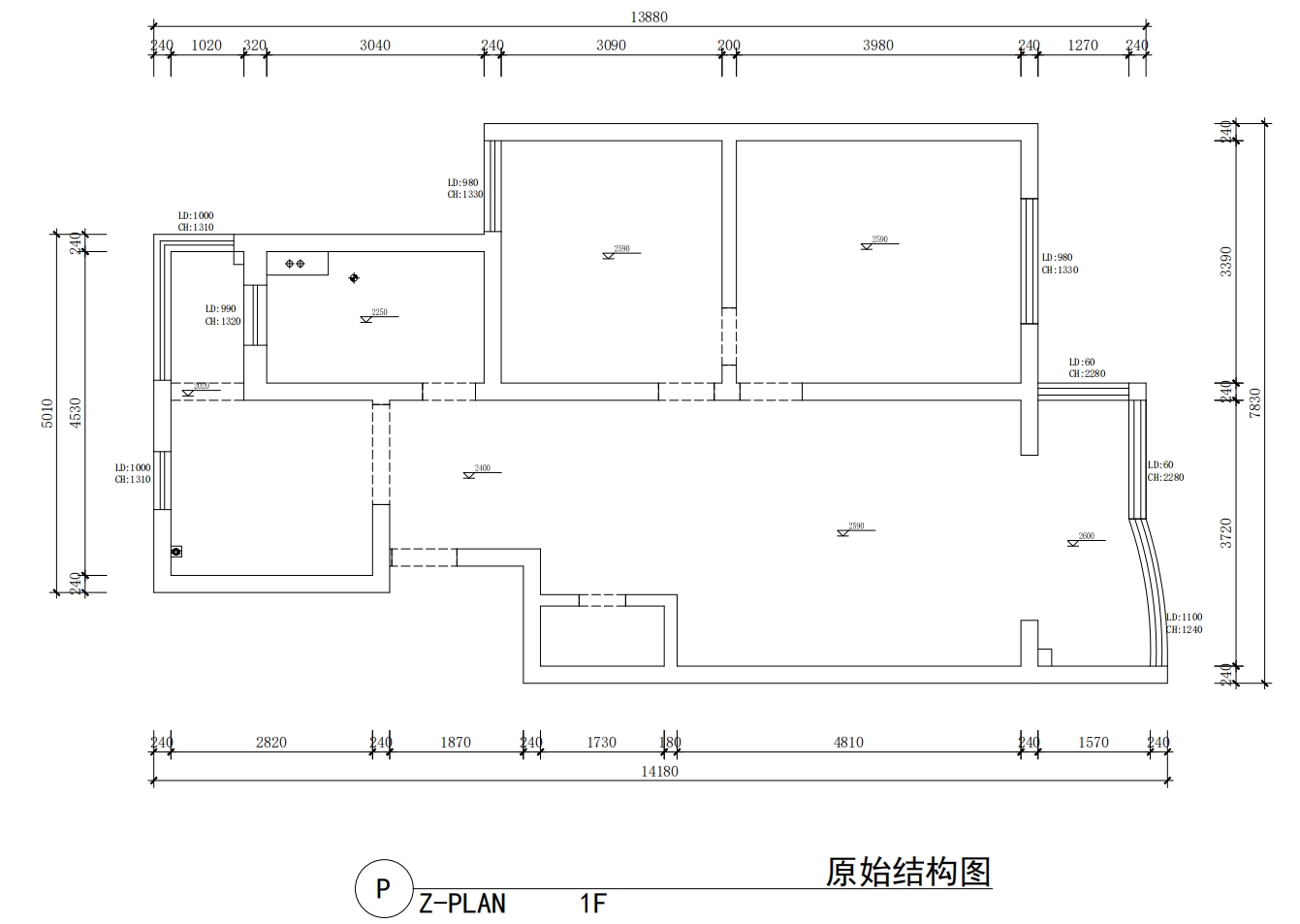 凱旋花園原房屋戶型圖