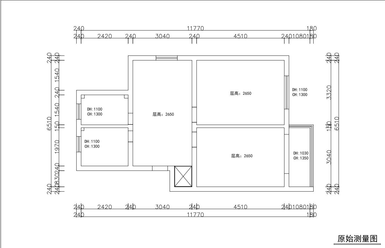 東航龍華苑原房屋戶型圖