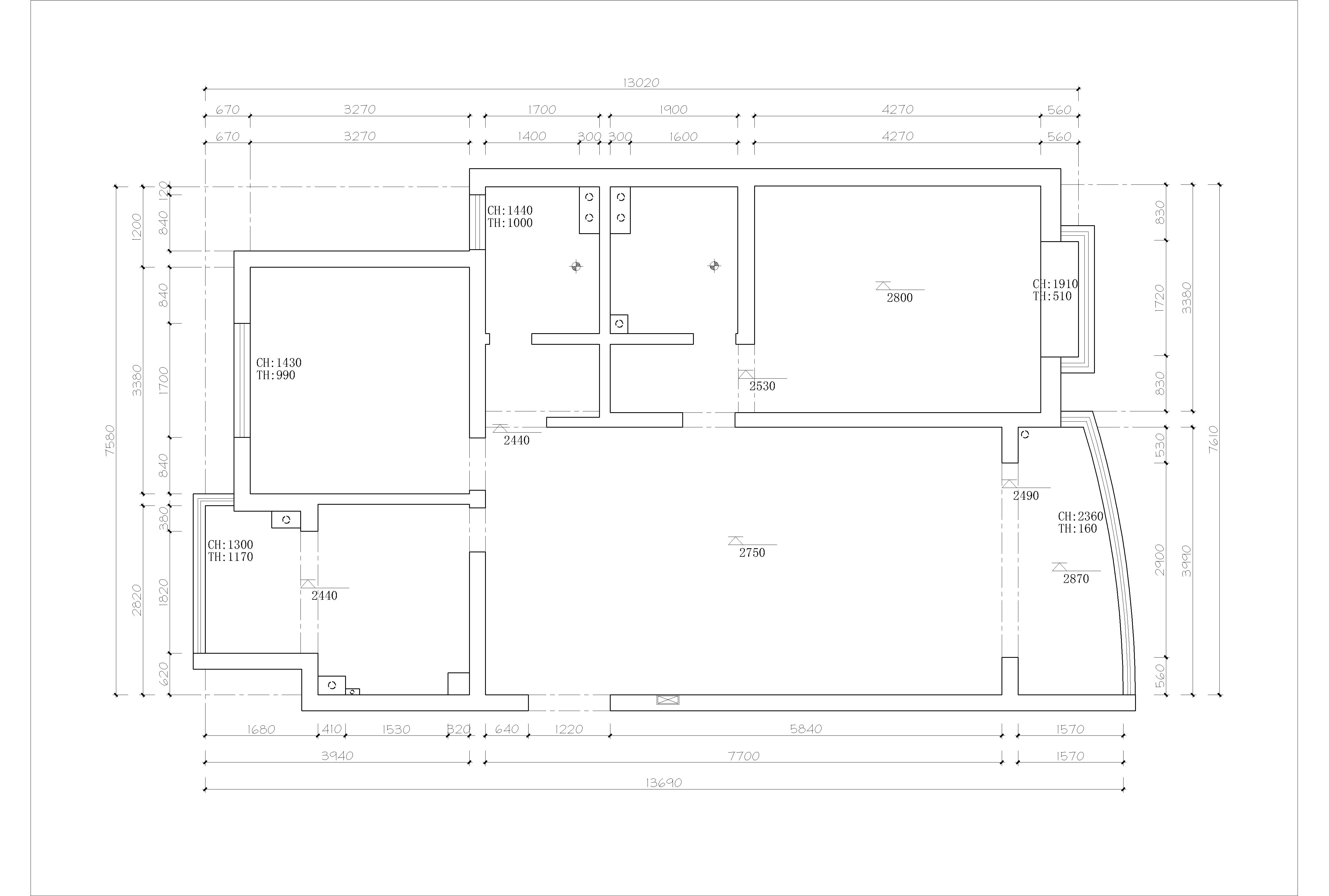 金桥都市花园原房屋户型图