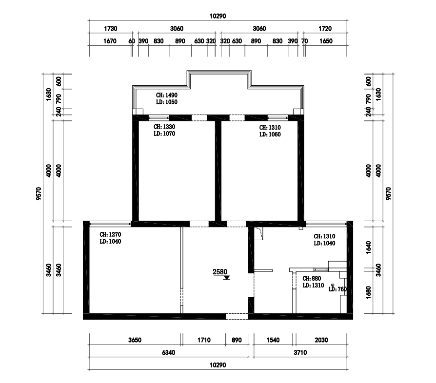 住友公寓原房屋戶型圖