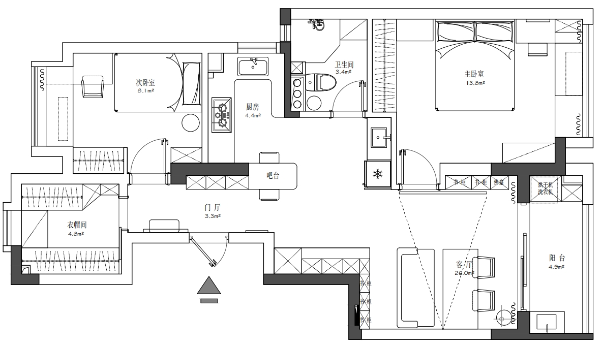 綠城玉蘭公館戶型分析圖