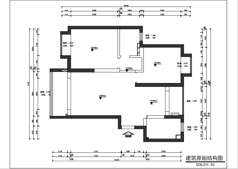 中浩云花园原房屋户型图