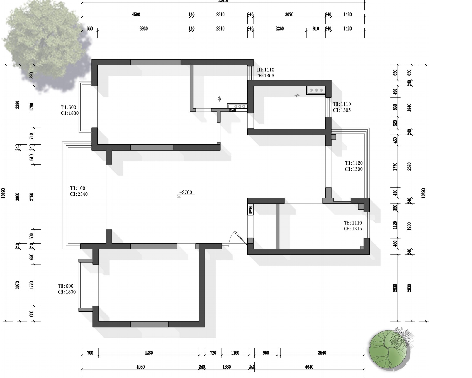 東方城市花園原房屋戶型圖