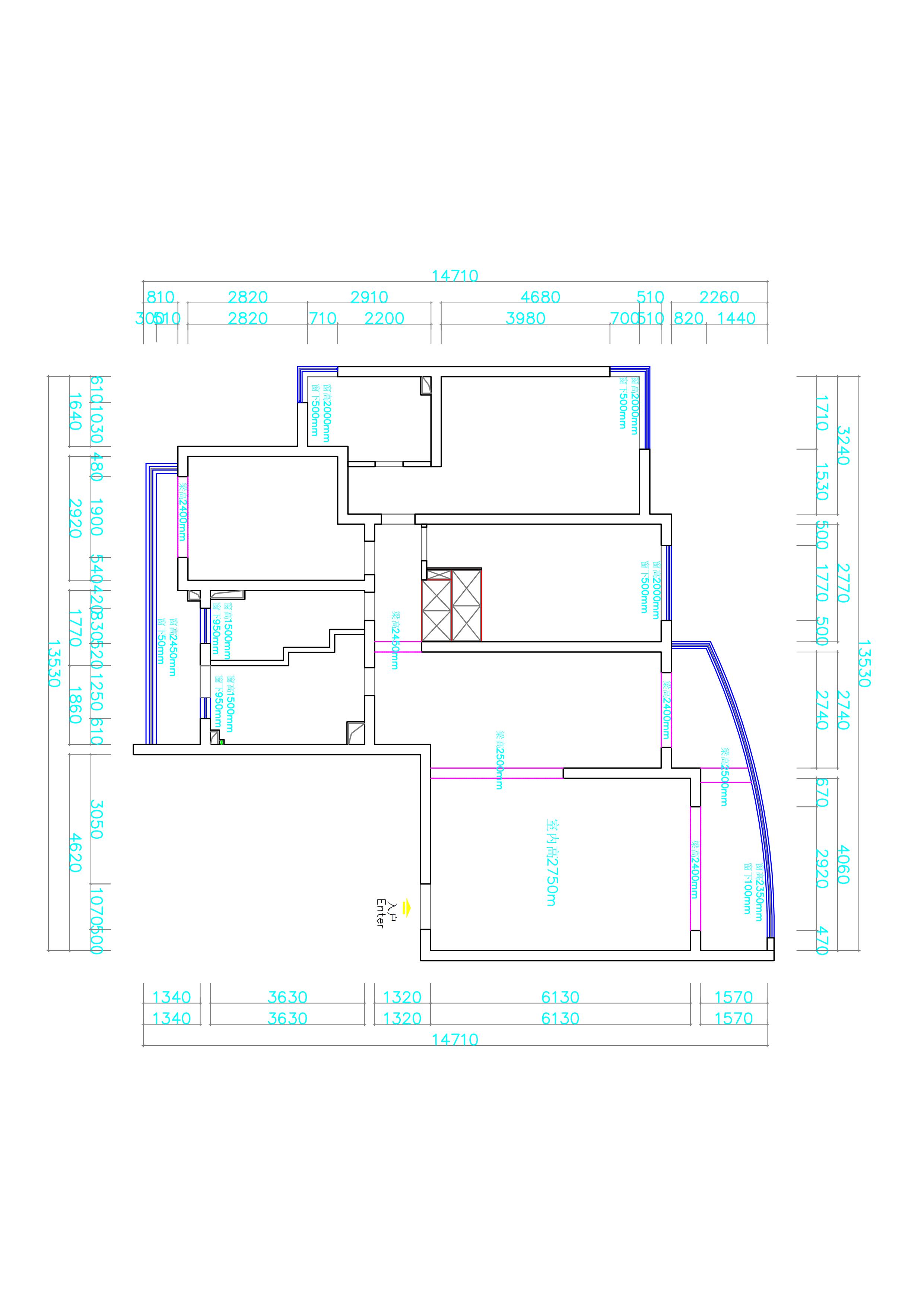 国际明佳城原房屋户型图