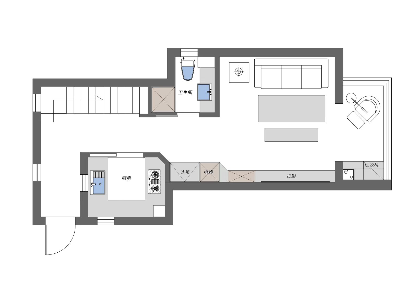 浦星公路原房屋戶型圖