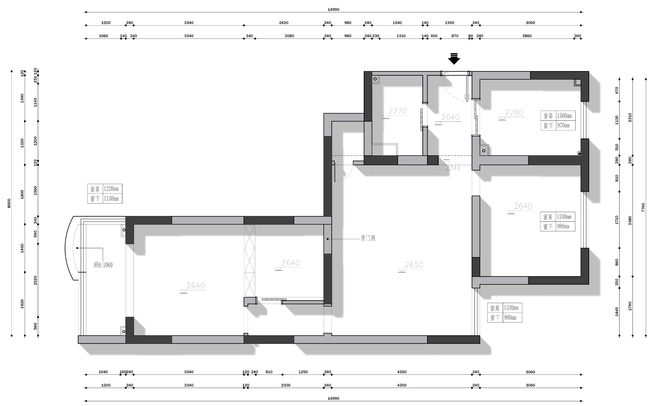 昌里花园原房屋户型图