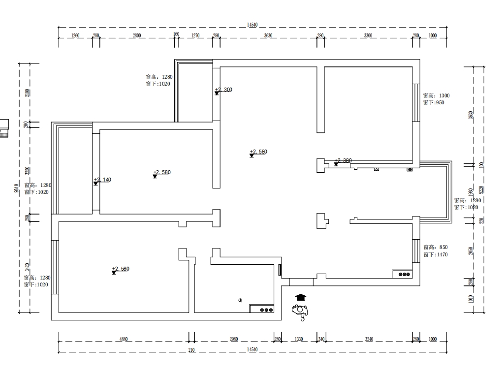 協和小區原房屋戶型圖