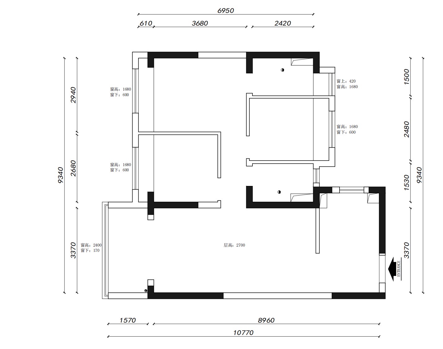 柏悅江灣原房屋戶型圖