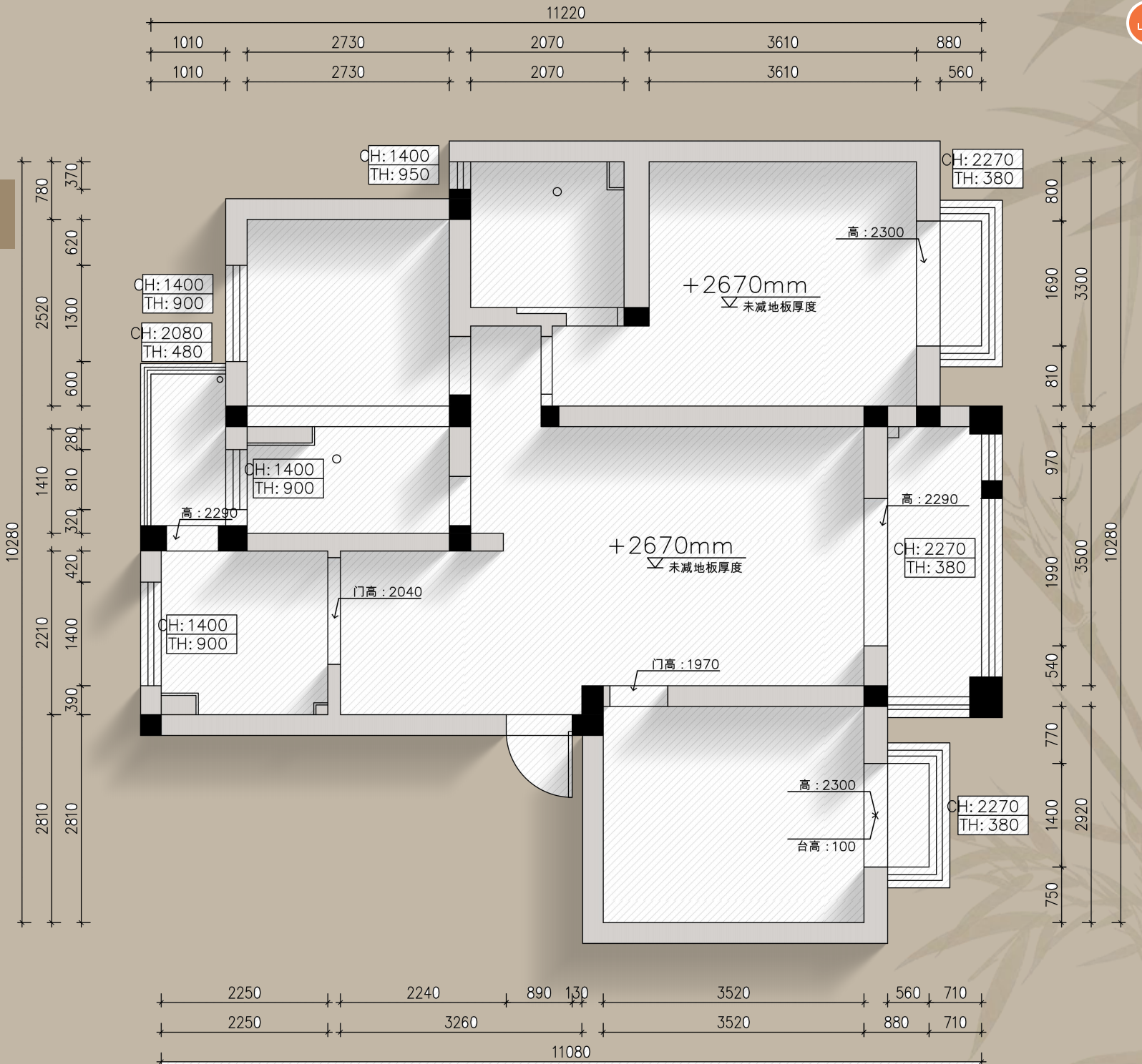 盛唐雅苑原房屋戶型圖