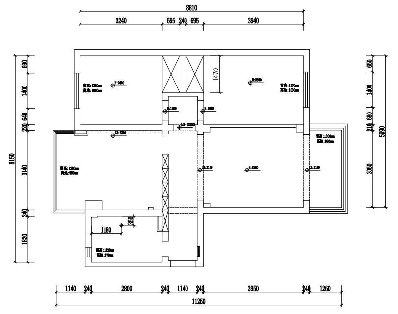 東寅公寓原房屋戶型圖