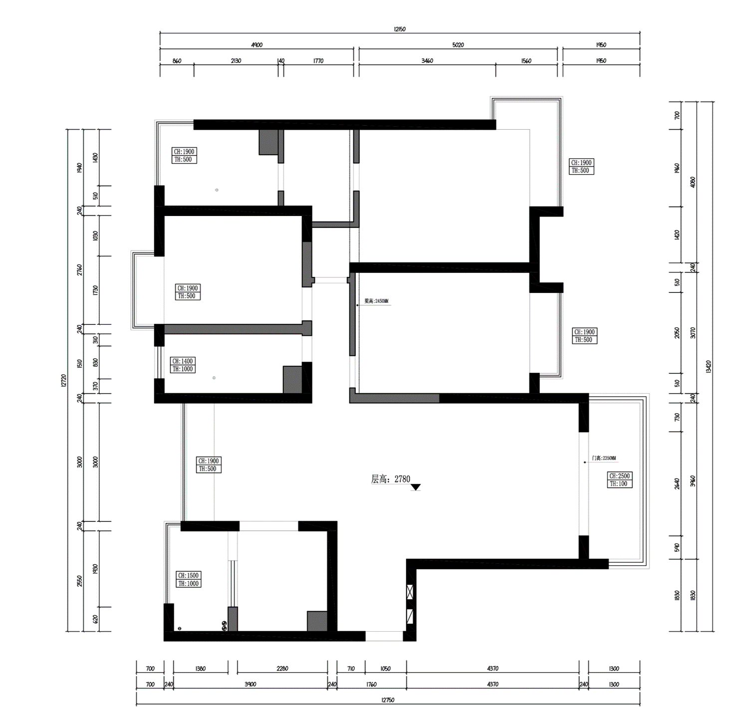 上海灘花園原房屋戶型圖