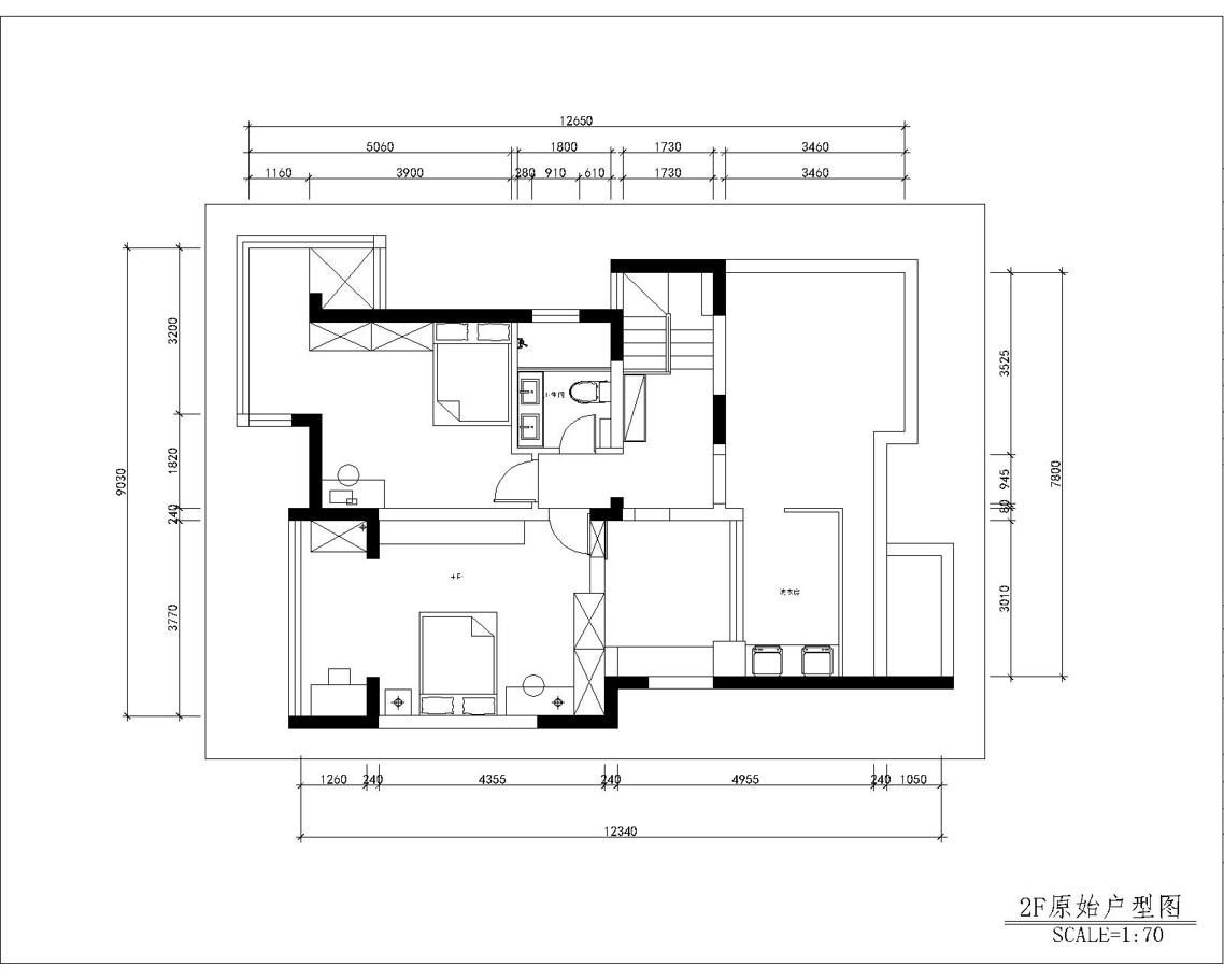 黃山新城原房屋戶型圖