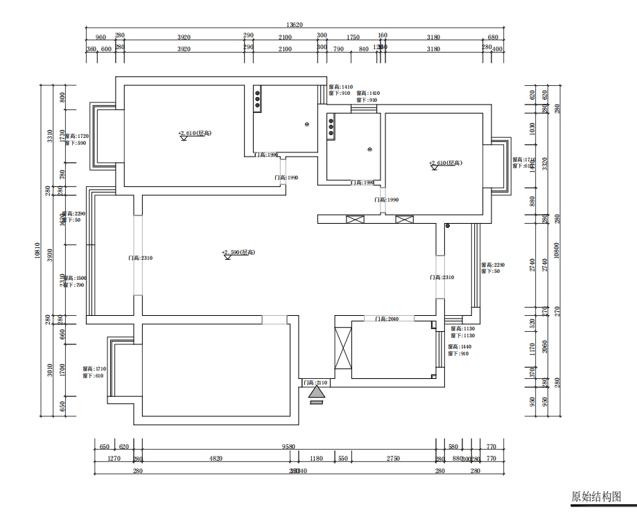 金鑫花園原房屋戶型圖