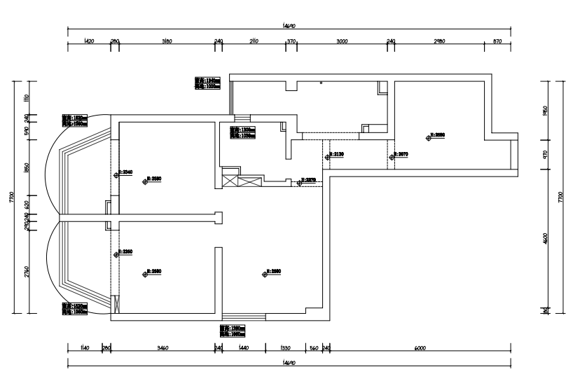 世紀(jì)之門原房屋戶型圖