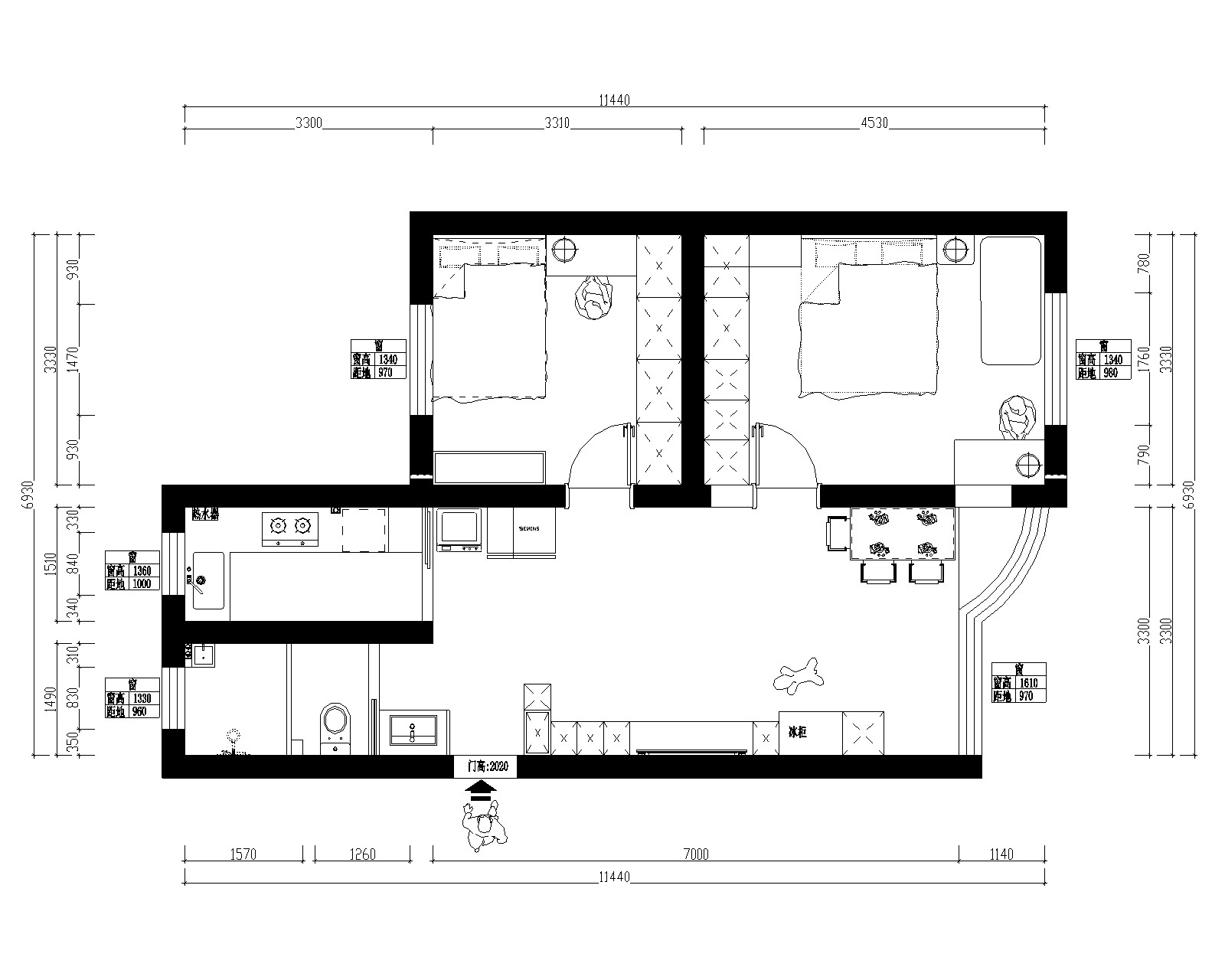 大華三村二街坊原房屋戶型圖